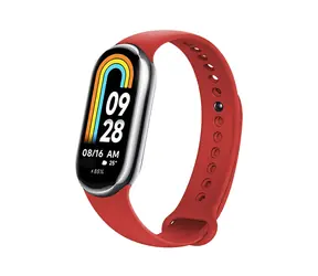 FIXED Silicone Strap Silikonový řemínek pro Xiaomi Mi Band 8 červená