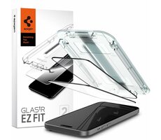 Spigen Glass tR EZ Fit FC Black ochranné sklo pro Apple iPhone 15 Plus 2ks čirá