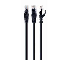 Gembird PP6U-0.25M CAT6 UTP 0.25m černá / Patch kabel / 8P8C