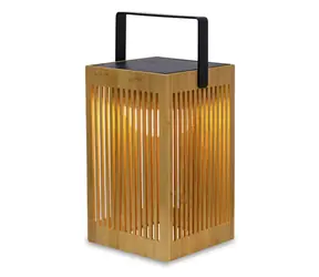 New Garden Okinawa hnědá / Solární lampa / LED / 9W / 900 lm / Li-Ion / IP54