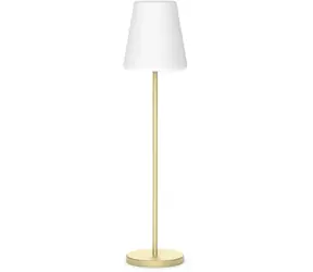 New Garden Lola Slim 120 mosazná / Solární podlahová lampa / LED / 4.5W / 600 lm / Li-Ion / IP65