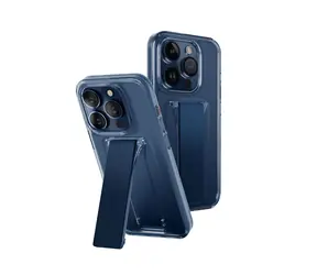 Uniq Heldro Mount+ ochranný kryt na Apple iPhone 15 Pro se stojánkem Ultramarine (Deep modrá)
