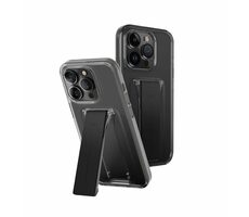 Uniq Heldro Mount+ ochranný kryt na Apple iPhone 15 Pro Max se stojánkem Vapour (Smoke)