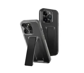 Uniq Heldro Mount+ ochranný kryt na Apple iPhone 15 Pro Max se stojánkem Vapour (Smoke)