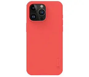 Nillkin Super Frosted PRO Zadní Kryt pro Apple iPhone 15 Pro Max červená (Without Logo Cutout)