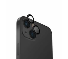 Uniq Optix hliníkové ochranné sklo na čočku fotoaparátu pro Appple iPhone 15/15 Plus Midnight (black)