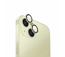 Uniq Optix hliníkové ochranné sklo na čočku fotoaparátu pro Appple iPhone 15/15 Plus Pale yellow (yellow)
