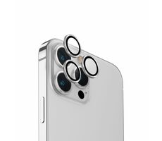 Uniq Optix hliníkové ochranné sklo na čočku fotoaparátu pro Appple iPhone 15 Pro Sterling (Silver)