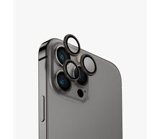 Uniq Optix hliníkové ochranné sklo na čočku fotoaparátu pro Appple iPhone 15 Pro Steel grey (grey)