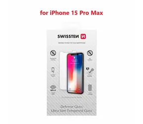 SWISSTEN Ochranné temperované sklo RE 2.5D Pro Apple iPhone 15 Pro Max 