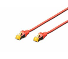 DIGITUS Ecoline Patch Cable 0.25m červená / UTP / CAT 5e / AWG 26:7 