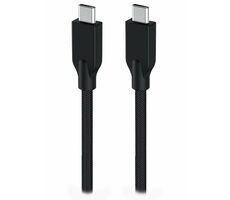 GENIUS ACC-C2CC-3A Kabel USB-C (M) - USB-C (M) 1 m černá / opletený / 60W