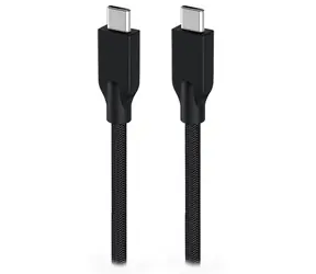 GENIUS ACC-C2CC-3A Kabel USB-C (M) - USB-C (M) 1.5 m černá / opletený / 60W