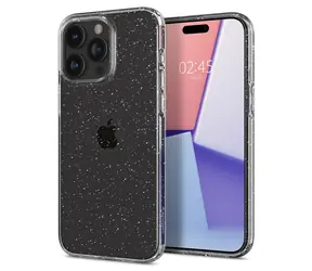 Spigen Liquid Crystal Glitter ochranný kryt pro Apple iPhone 15 Pro Max crystal quartz 