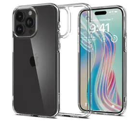 Spigen Ultra Hybrid ochranný kryt pro Apple iPhone 15 Pro Max crystal clear 