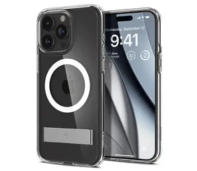 Spigen Ultra Hybrid S MagSafe ochranný kryt pro Apple iPhone 15 Pro crystal clear 