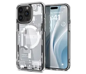 Spigen Ultra Hybrid MagSafe ochranný kryt pro Apple iPhone 15 Pro zero one white 