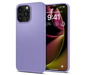 Spigen Thin Fit ochranný kryt pro Apple iPhone 15 Pro iris purple