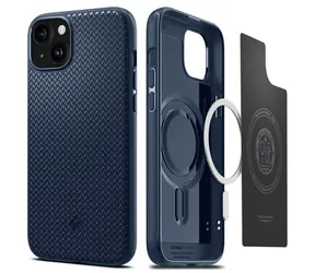 Spigen Mag Armor MagSafe ochranný kryt pro Apple iPhone 15 Plus navy blue 