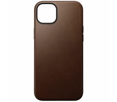 Nomad Modern Leather Case kožený kryt pro Apple iPhone 15 Plus hnědá 