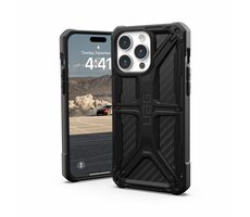 UAG Monarch ochranný kryt pro Apple iPhone 15 Pro Max carbon fiber 