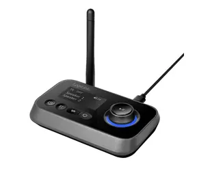 LogiLink BT0062 černá / Audio vysílač a přijímač / Bluetooth 5.0 / 2x 3.5mm / optický vstup & výstup