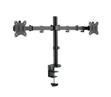 LogiLink BP0098 černá / Rameno na 2 monitory / VESA / 17" až 32" / do 8 kg 