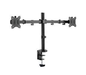 LogiLink BP0098 černá / Rameno na 2 monitory / VESA / 17" až 32" / do 8 kg 