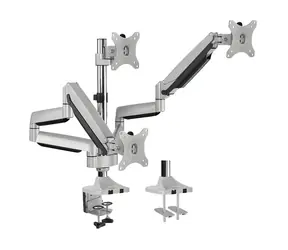 LogiLink BP0052 stříbrná / Rameno na 3 monitory / VESA / 13" až 32" / do 7 kg 