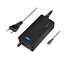 LogiLink PA0272 černá / Síťový adaptér / USB-C + USB-A / 100W + 12W