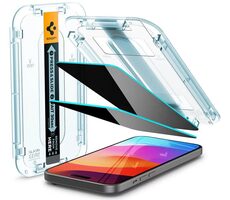 Spigen Glass tR EZ Fit (Privacy) 2 Pack ochranné sklo pro Apple iPhone 15 Pro Max