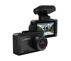 LAMAX T10 4K GPS černá / Kamera do auta / 4K / 12 Mpx / 2.45" LCD / Úhel záběru 170° / G-senzor / Mikrofon / Wi-Fi