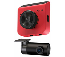 70mai A400 červená + RC09 / Kamera do auta / 2560 x 1440 / 2.0" LCD / Úhel záběru 145° / Noční vidění / Wi-Fi / microSD