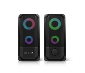 Niceboy ORYX VOX 2.0 / Reproduktory / 2.0 / 3.5 mm jack / USB / RGB / 12 W / 40-20000Hz