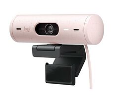 Logitech Brio 500 růžová / Webkamera / FHD / 4x digitální zoom / duální mikrofon / USB-C