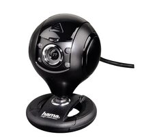 Hama 53950 webkamera Spy Protect černá / zorný úhel 52° / rozlišení 1280x720 / 30 FPS
