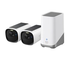 Anker eufy E40 2K bílá / Venkovní kamera se solárním nabíjením / sada 2ks + jednotka HomeBase 3