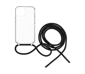 FIXED Pure Neck Pouzdro s černou šňůrkou na krk pro Apple iPhone 15 Pro Max