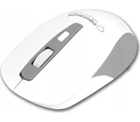 Esperanza EM130W bílá / bezdrátová optická myš / 1600 DPI / BT / USB / kolečko 