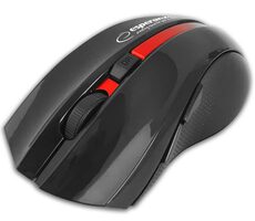 Esperanza EM129R černá / bezdrátová optická myš / 1600 DPI / BT / 4 tl. + kolečko