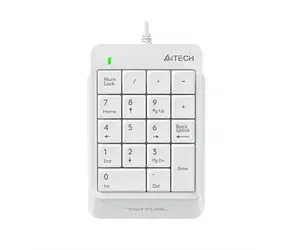 A4tech FSTYLER FK13P bílá / numerická klávesnice / USB / 1.5m