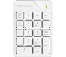 A4tech FSTYLER FGK21-C bílá / bezdrátová numerická klávesnice / 18 kláves / 2.4 GHz / USB-C