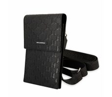 Karl Lagerfeld Saffiano Monogram Wallet Phone Bag černá