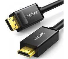 UGREEN 10202 Kabel HDMI (M) - DisplayPort (M) 2m černá