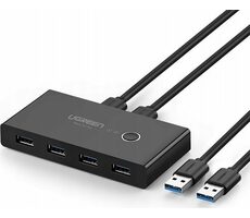 UGREEN USB 3.2 Switch černá / 2x USB-A 3.2 (M) - 4x USB-A 3.2 (F)