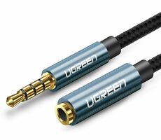 UGREEN AV118 Prodlužovací kabel 3.5mm Jack (M) - 3.5mm Jack (F) 2m modrá