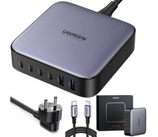 UGREEN Síťová rychlonabíječka šedá / 4x USB-C / 2x USB-A / 200W