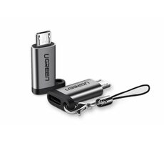 UGREEN Adaptér USB-C (F) - Micro-USB (M) šedá