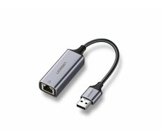 UGREEN Adaptér USB-A 3.0 (M) - RJ45 (F) šedá / 10/100/1000 / rychlost až 5Gbs