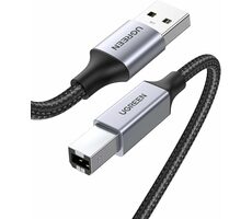UGREEN 80804 Kabel USB-A 2.0 (M) - USB-B 2.0 (M) 3m černá / opletený
